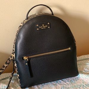 **KATE SPADE LEOPARD PATTERN BACKPACK***